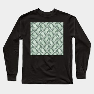 Sherlock Holmes Checker Pattern Hunter Green Long Sleeve T-Shirt